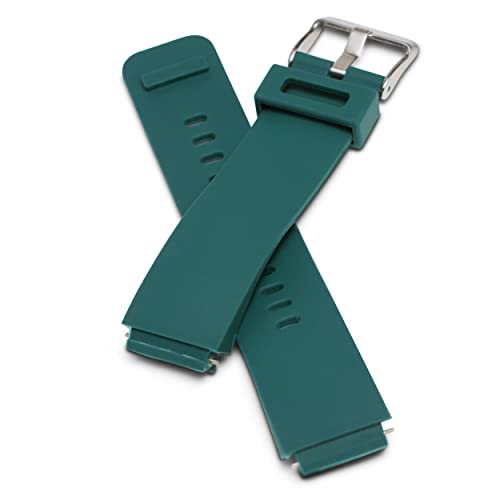 TIME TIMER pasek do zegarka kolorowe akcesoria - miękki silikonowy wymienny regulowany pasek do zegarka kompatybilny z zegarem czasowym dla dorosłych mężczyzn i kobiet (Bałtycki niebieski - L)