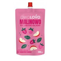 Owolovo Mus jabłkowo-malinowy Malinowo 200 g