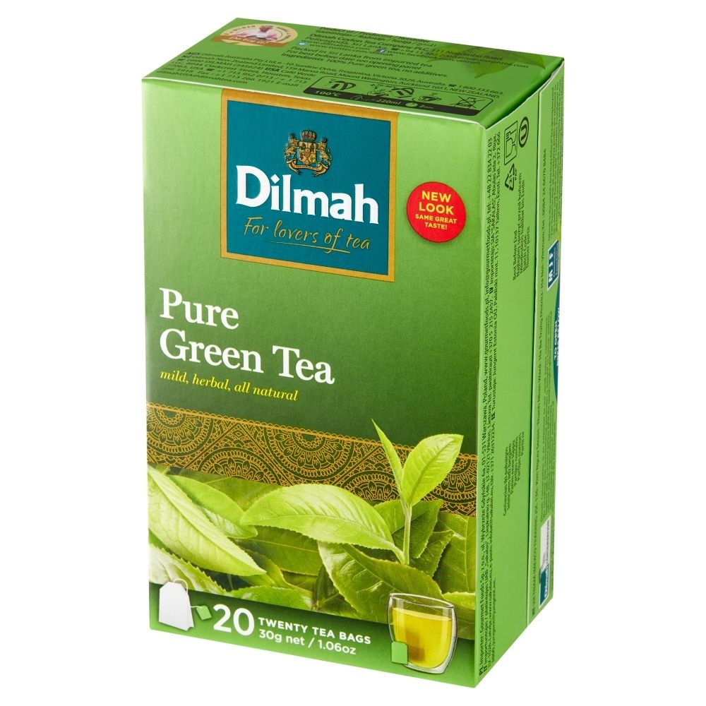 Dilmah HERBATA ZIELONA 20 TOREBEK EKSPRESOWYCH Z ETYKIETĄ zakupy dla domu i biura 10409