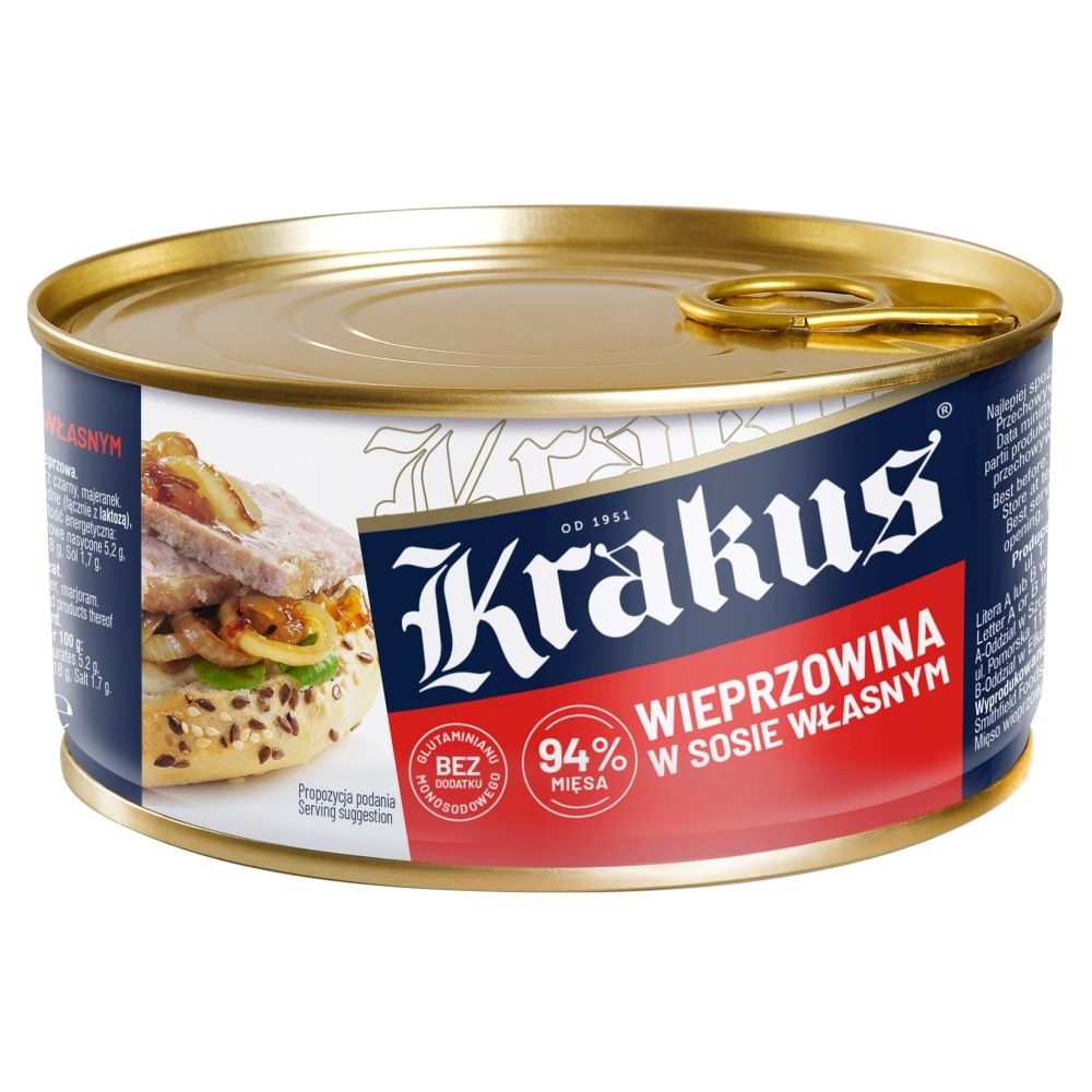 Krakus Konserwa Wieprzowina w sosie własnym 300 g