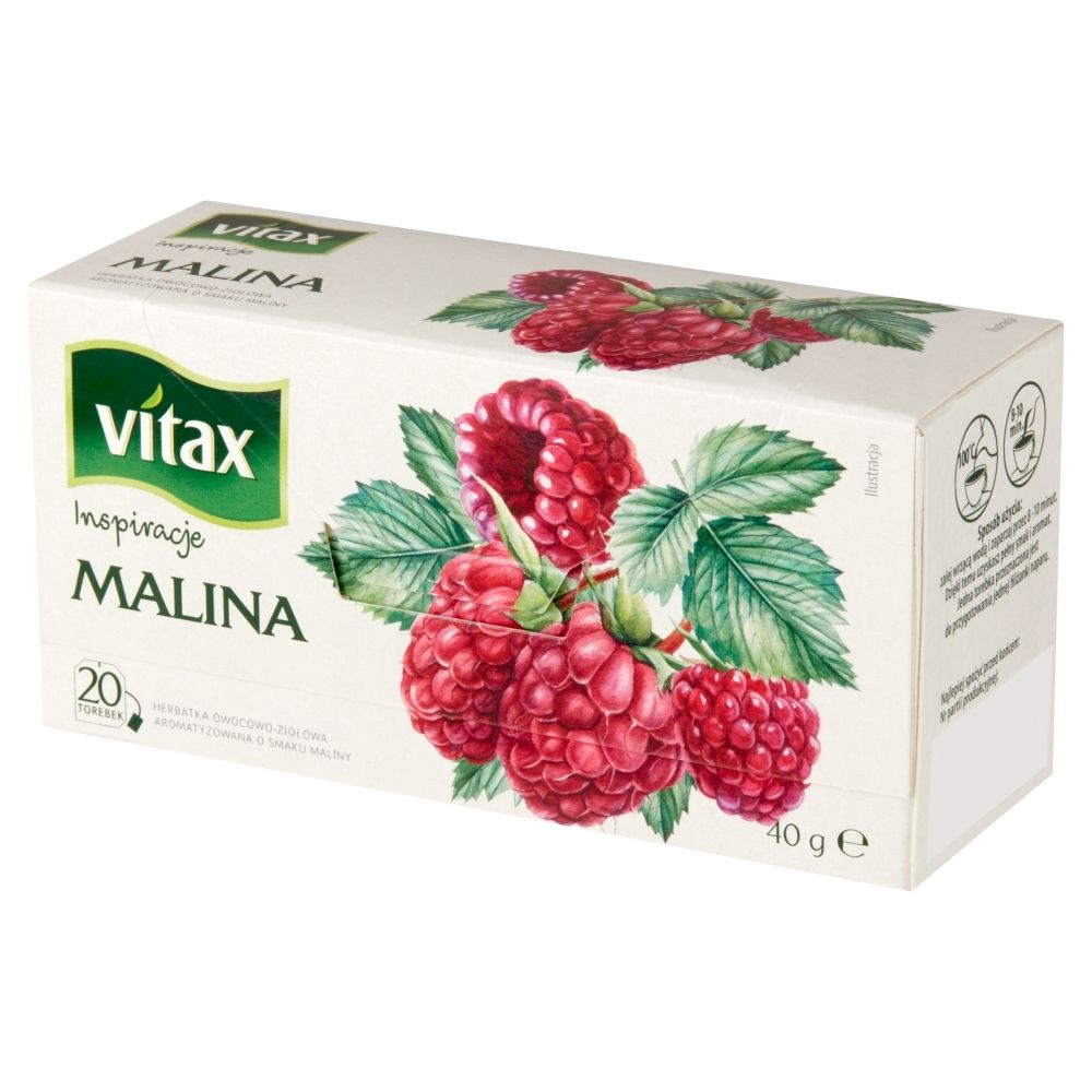 Vitax BAHLSEN Herbata owocowo-ziołowa Inspirations Malina 40g(20 torebek)