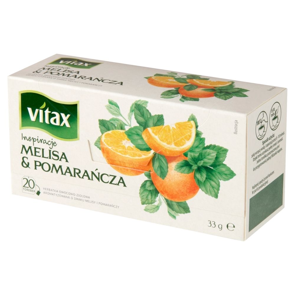 Vitax HERBATA INSPIRATIONS MELISA&POMARAŃCZA 20 TOREBEK