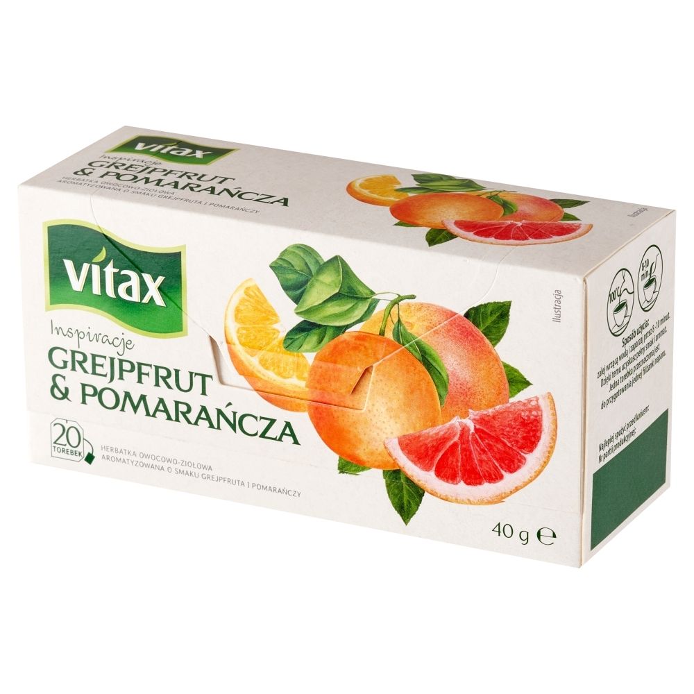 Vitax HERBATA INSPIRATIONS GREJPFRUT&POMARAŃCZA 20 TOREBEK