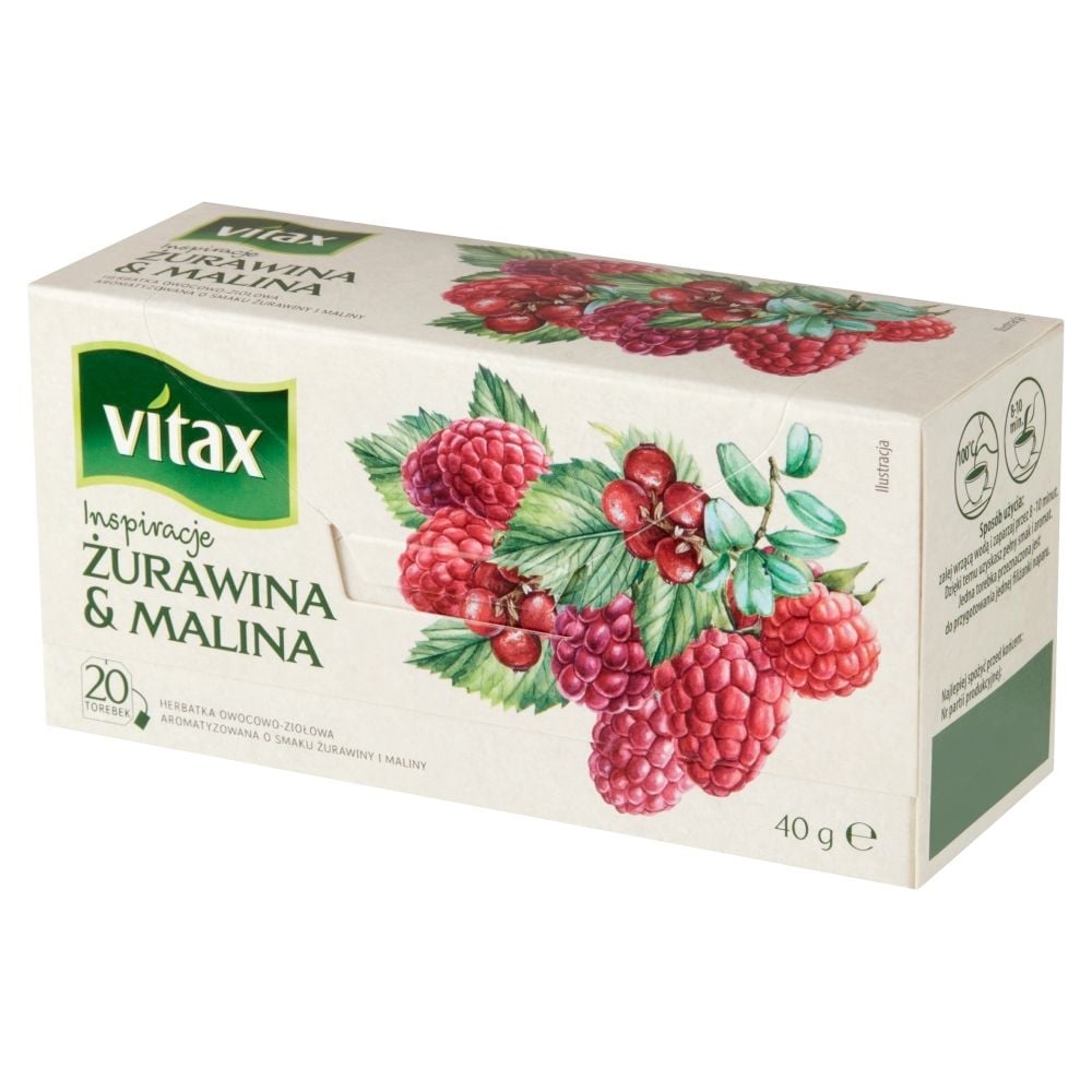 Vitax HERBATA INSPIRATIONS ŻURAWINA&MALINA 20 TOREBEK