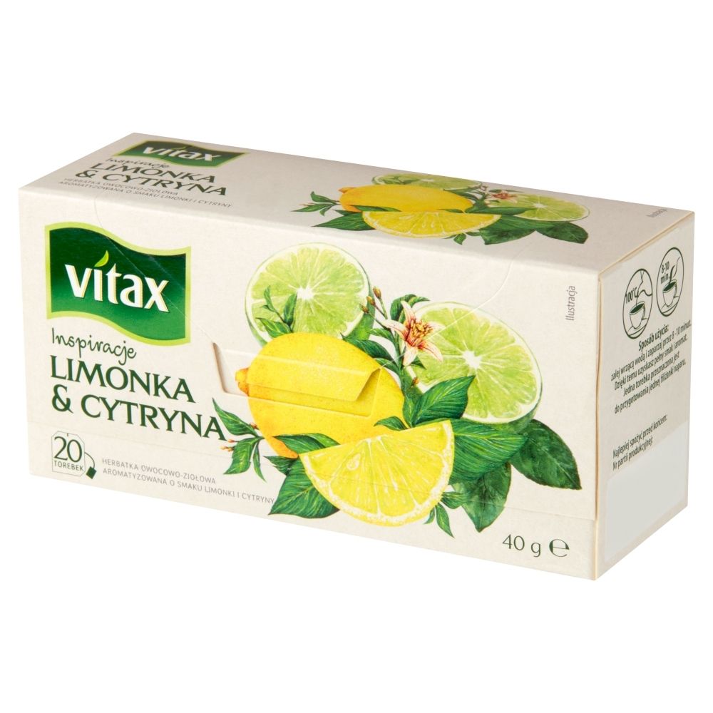 Vitax HERBATA INSPIRATIONS LIMONKA&CYTRYNA 20 TOREBEK