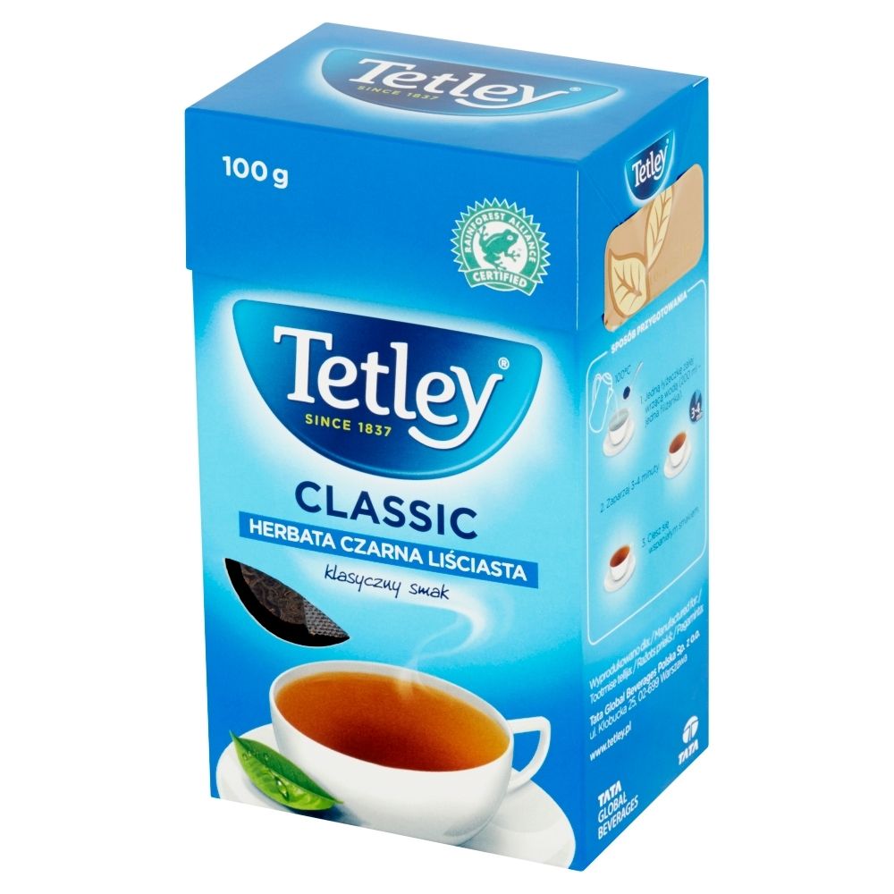 Tetley HERBATA CLASSIC CZARNA LIŚCIASTA 100G