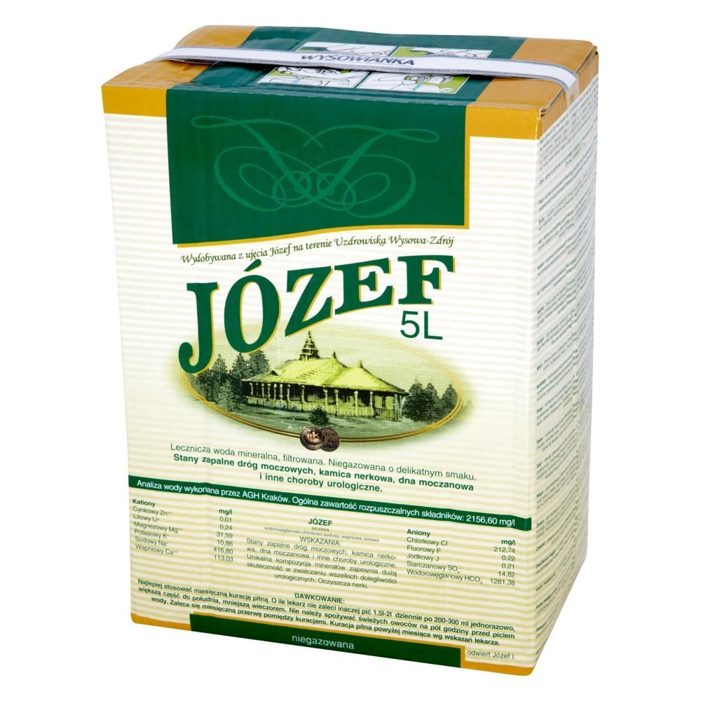 Uzdrowisko Wysowa - Józef lecznicza woda mineralna, filtrowana.