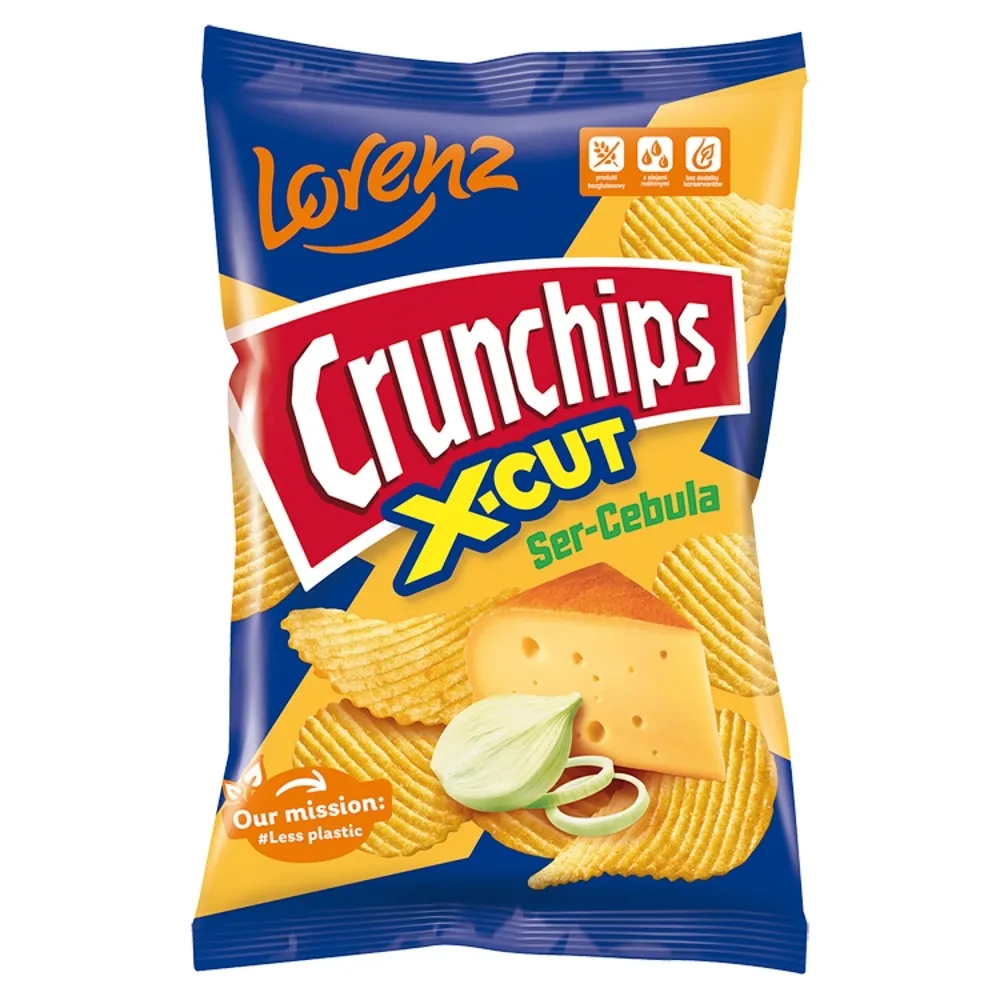 Lorenz Bahlsen bahlsen Crunchips X-Cut Ser i Cebula 140g