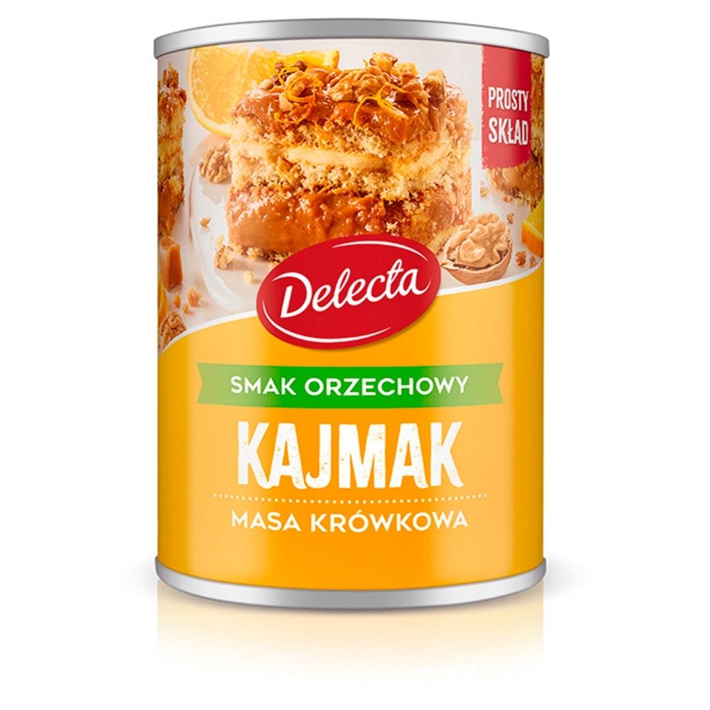 Delecta Masa krówkowa o smaku orzechowym 400 g