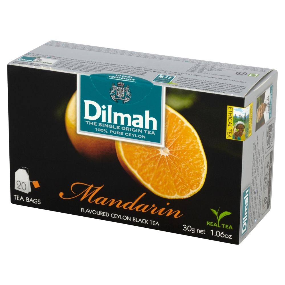 Herbata DILMAH (20 torebek) czarna z aromatem MANDARYNKA