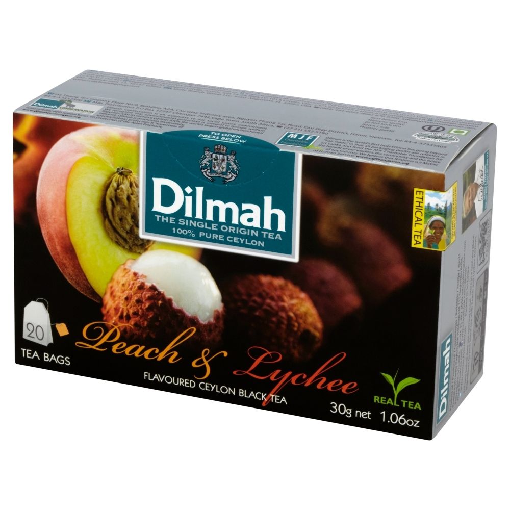 Dilmah Peach i Lychee EX20 z zawieszką DI.PEACH.LYCH.EX20.E