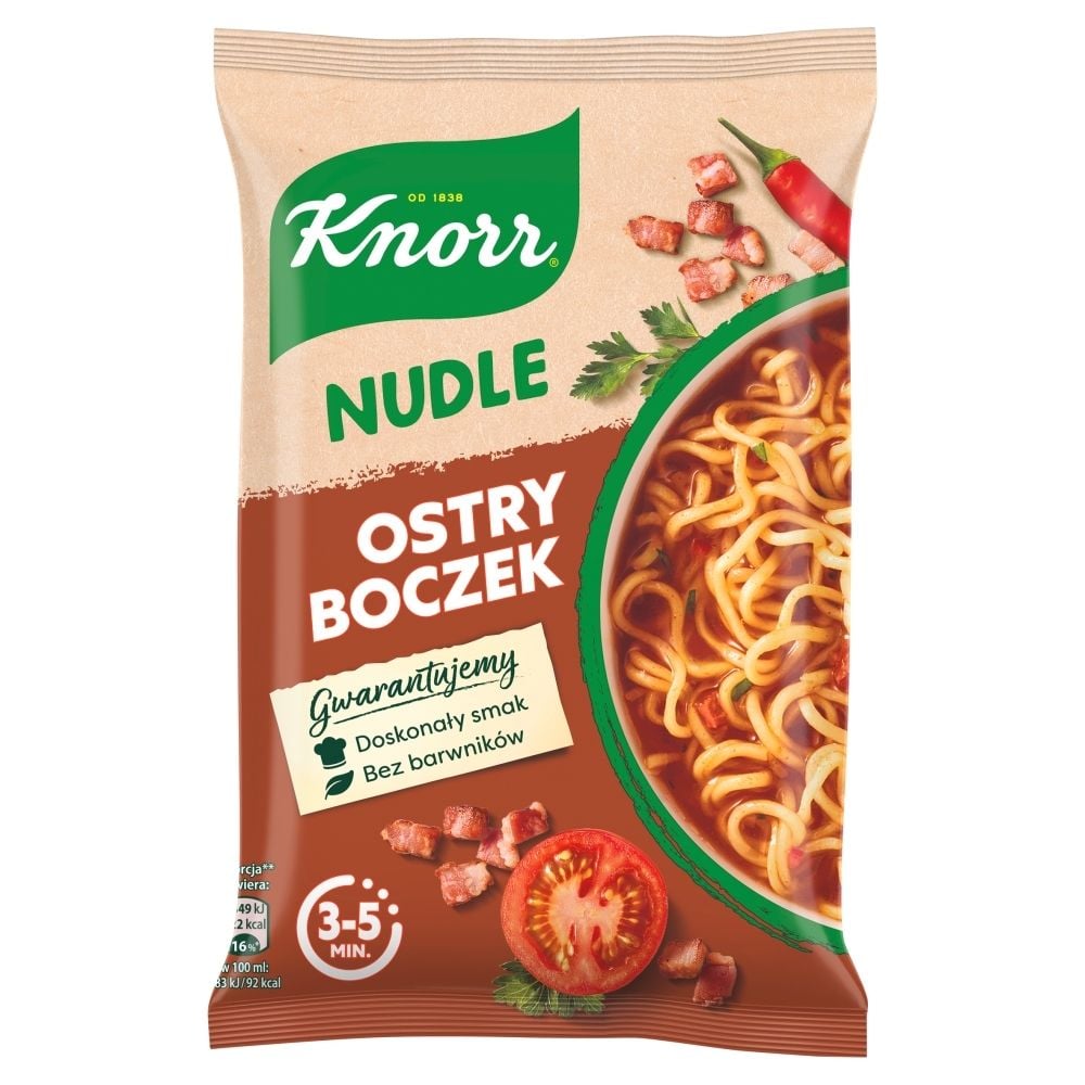 Knorr Nudle Ostry boczek Zupa-danie instant 63 g
