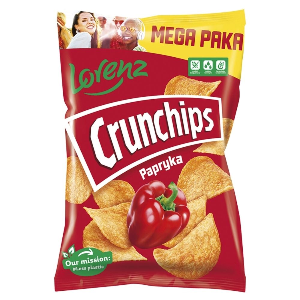 Crunchips Chipsy ziemniaczane papryka 200 g