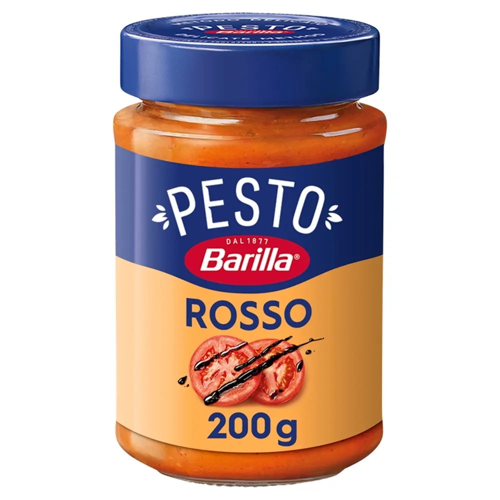 BARILLA PESTO ROSSO GĘSTY SOS DO MAKARONU Z POMIDORAMI SEREM I ORZECHAMI 200 G 200 G zakupy dla domu i biura 25025388