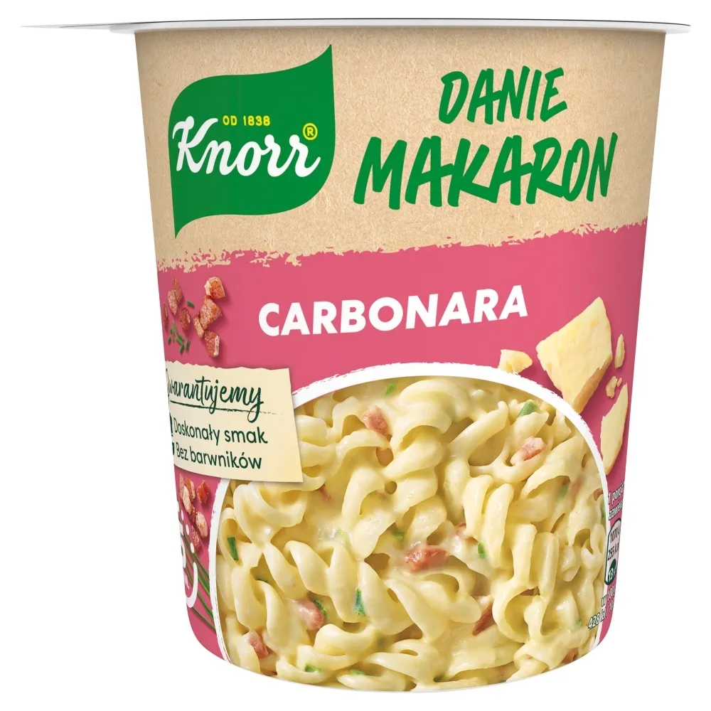 Knorr DANIE MAKARON CARBONARA 55G Zakupy dla domu i biura! 57431447