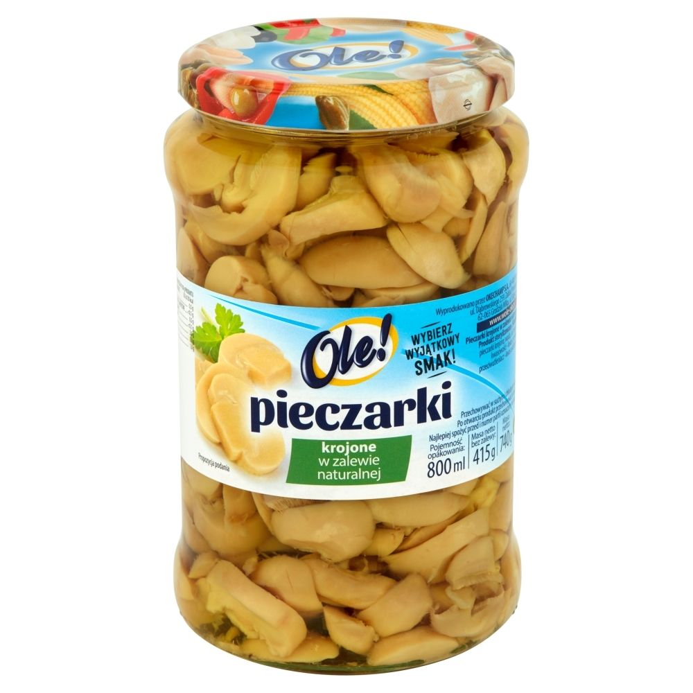 Ole! Pieczarki krojone w zalewie naturalnej 740 g