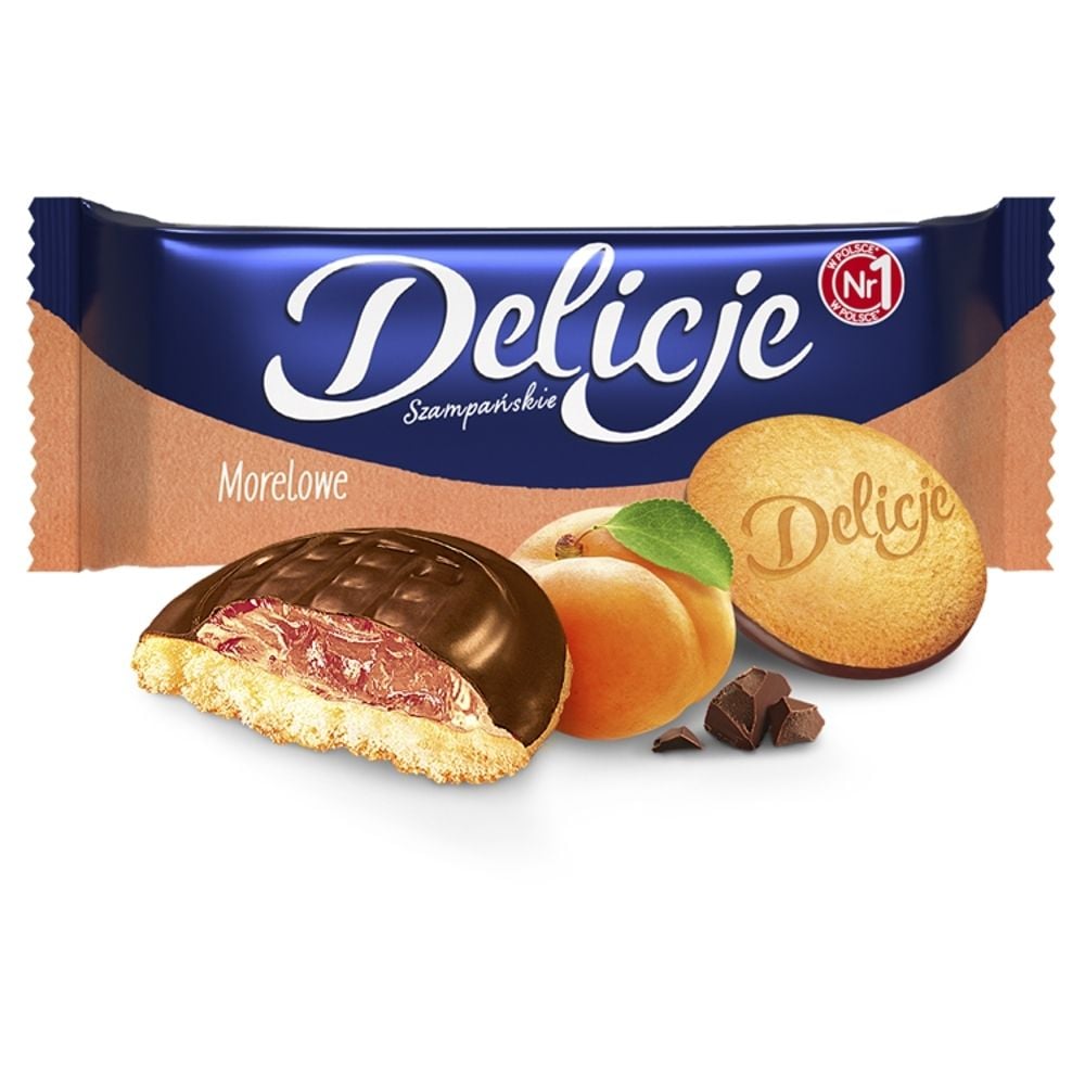 Delicje Szampańskie Morelowe 147g