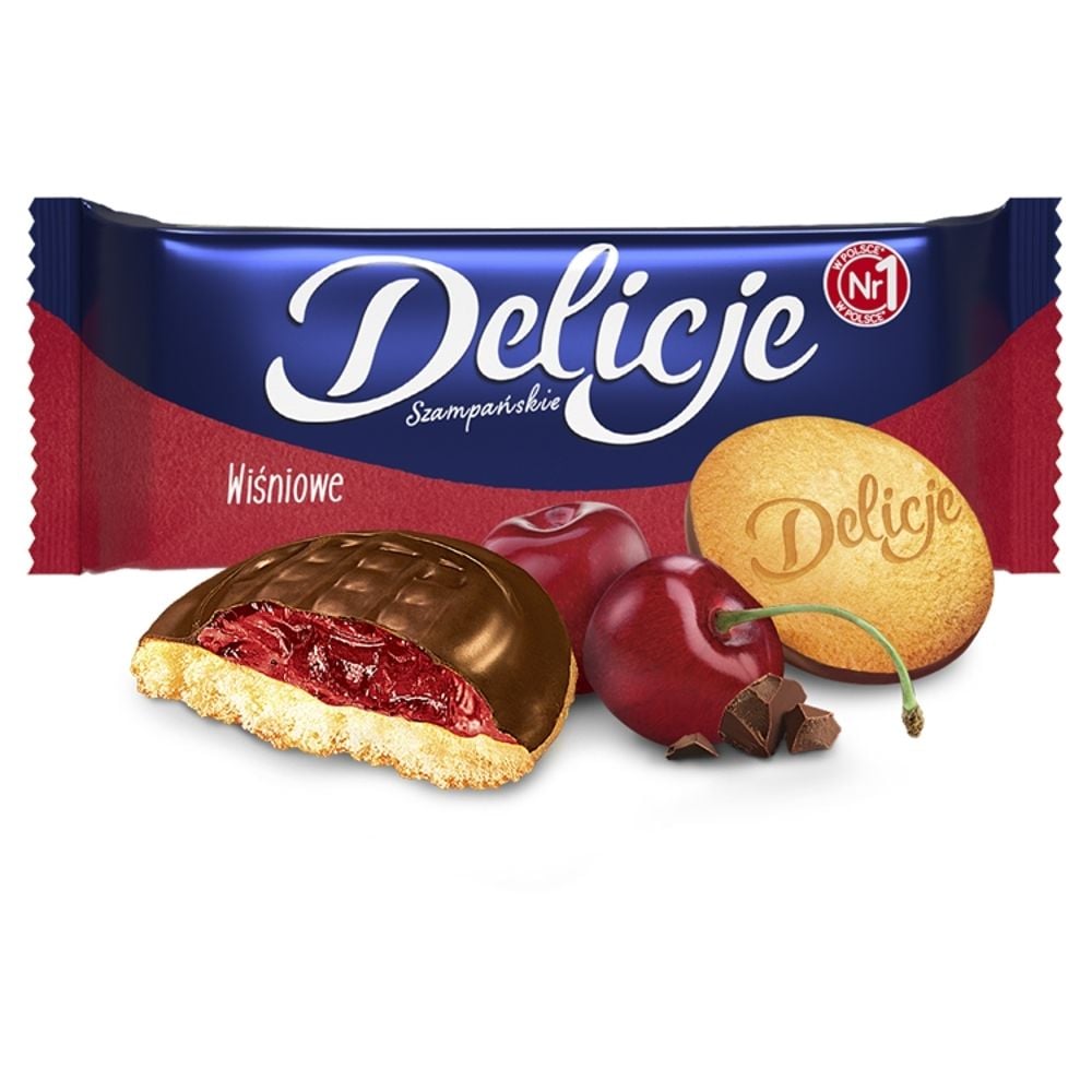 Mondelez Delicje Szampańskie wiśniowe, 147g