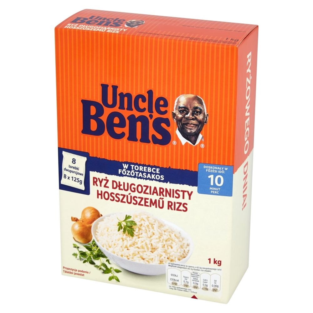 Uncle Ben's - ryż długoziarnisty w torebkach 8x125g