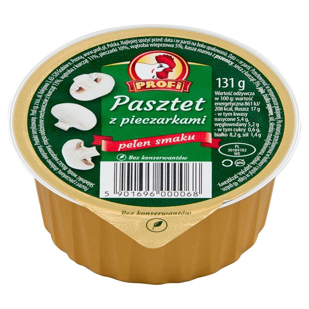 Profi Pasztet Wielkopolski z drobiem i pieczarkami