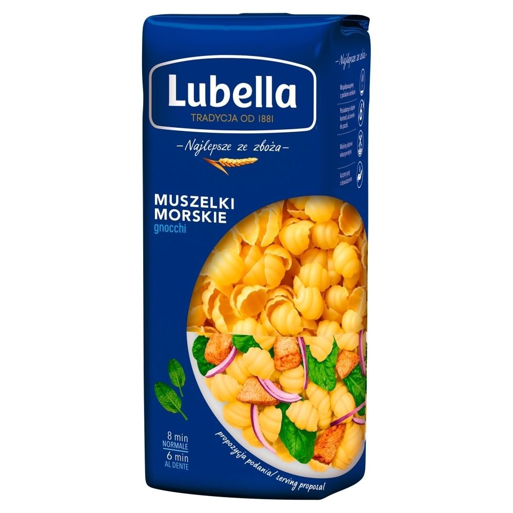 Lubella Muszelki morskie Gnocchi Makaron 400 g
