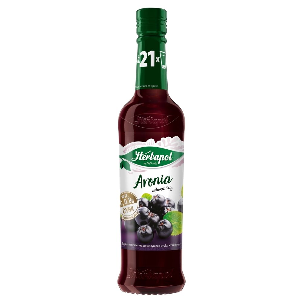 Spiżarnia Herbapol Syrop o smaku aroniowym 420 ml