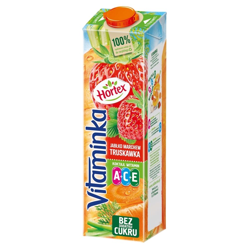 Hortex Sok marchwiowo-jabłkowo-truskawkowy