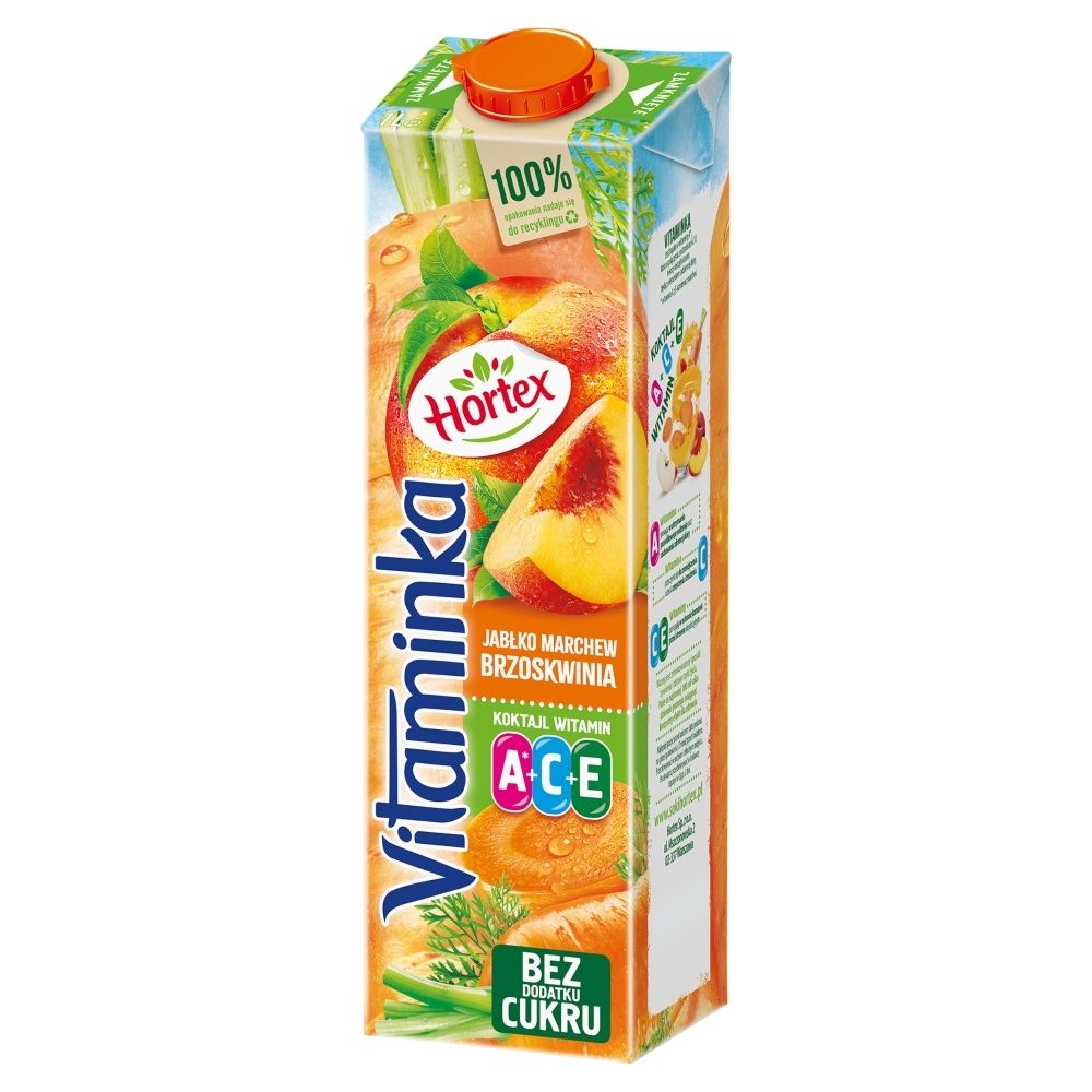 Hortex Sok marchwiowo-jabłkowo-brzoskwiniowy
