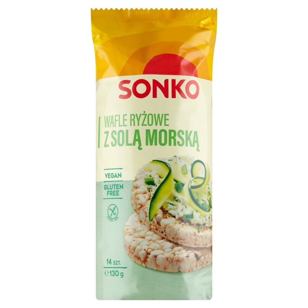 Sonko Wafle ryżowe z solą morską 130 g