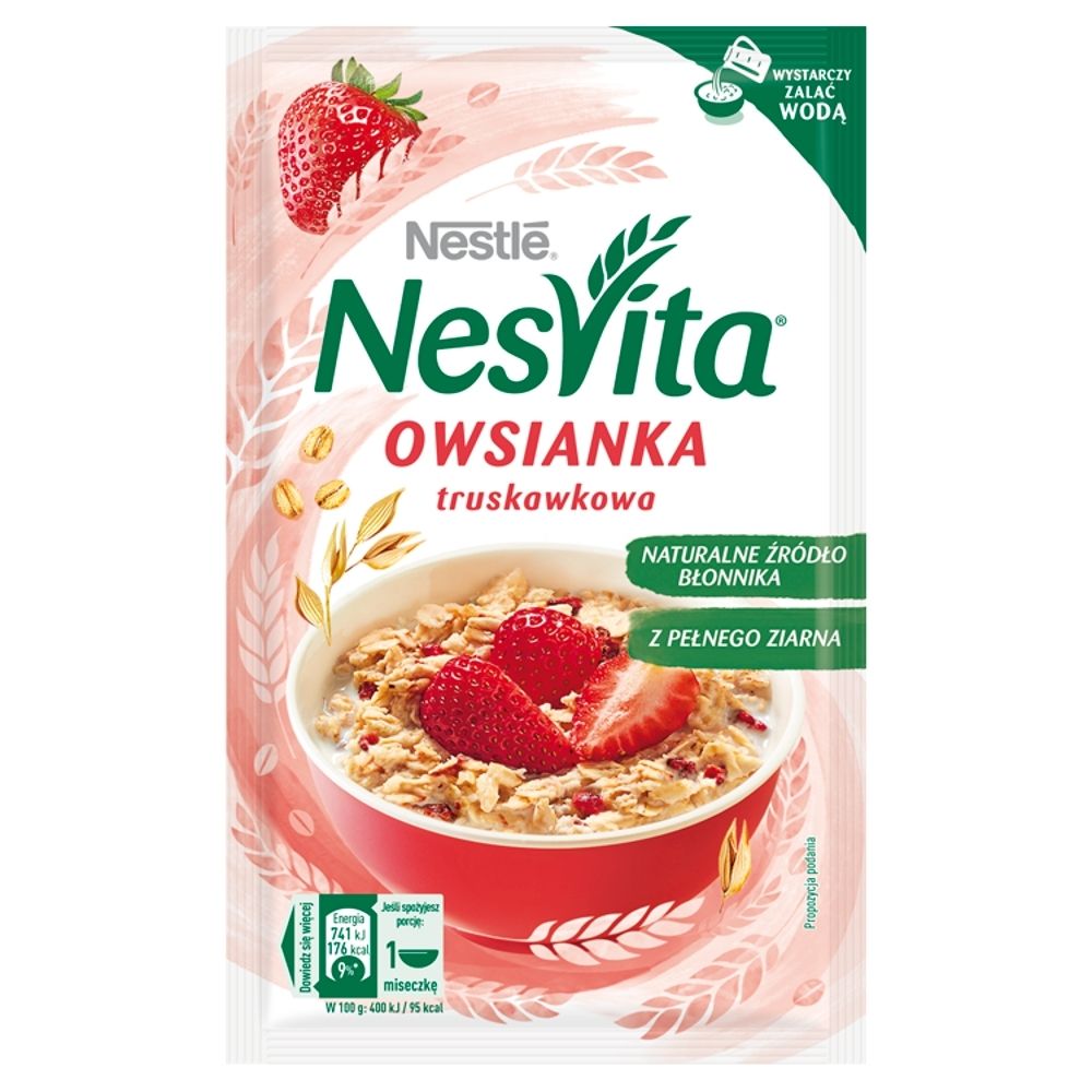 Nesvita Płatki owsiane Truskawka 45 g
