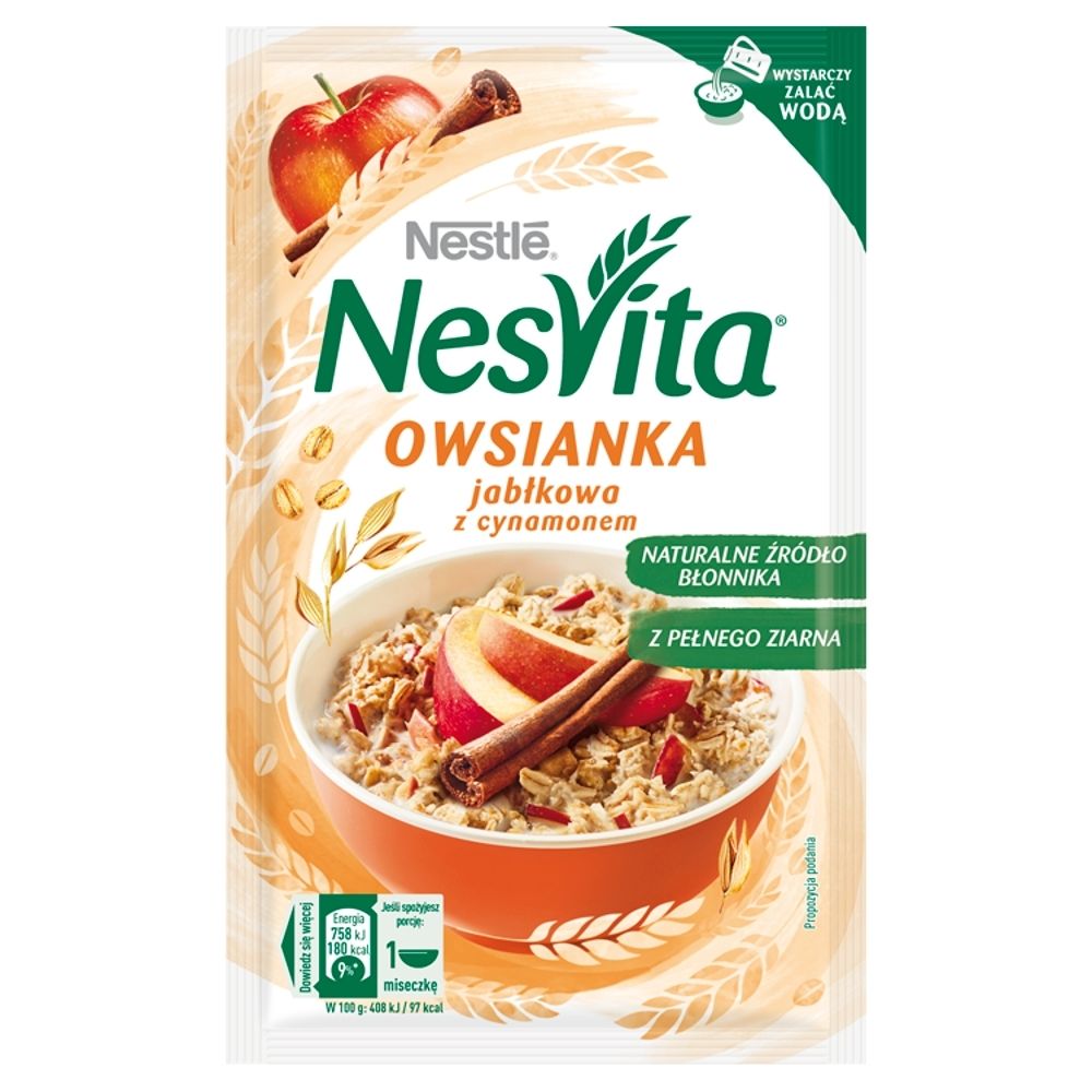 Nesvita Płatki owsiane Jabłko z cynamonem 46 g