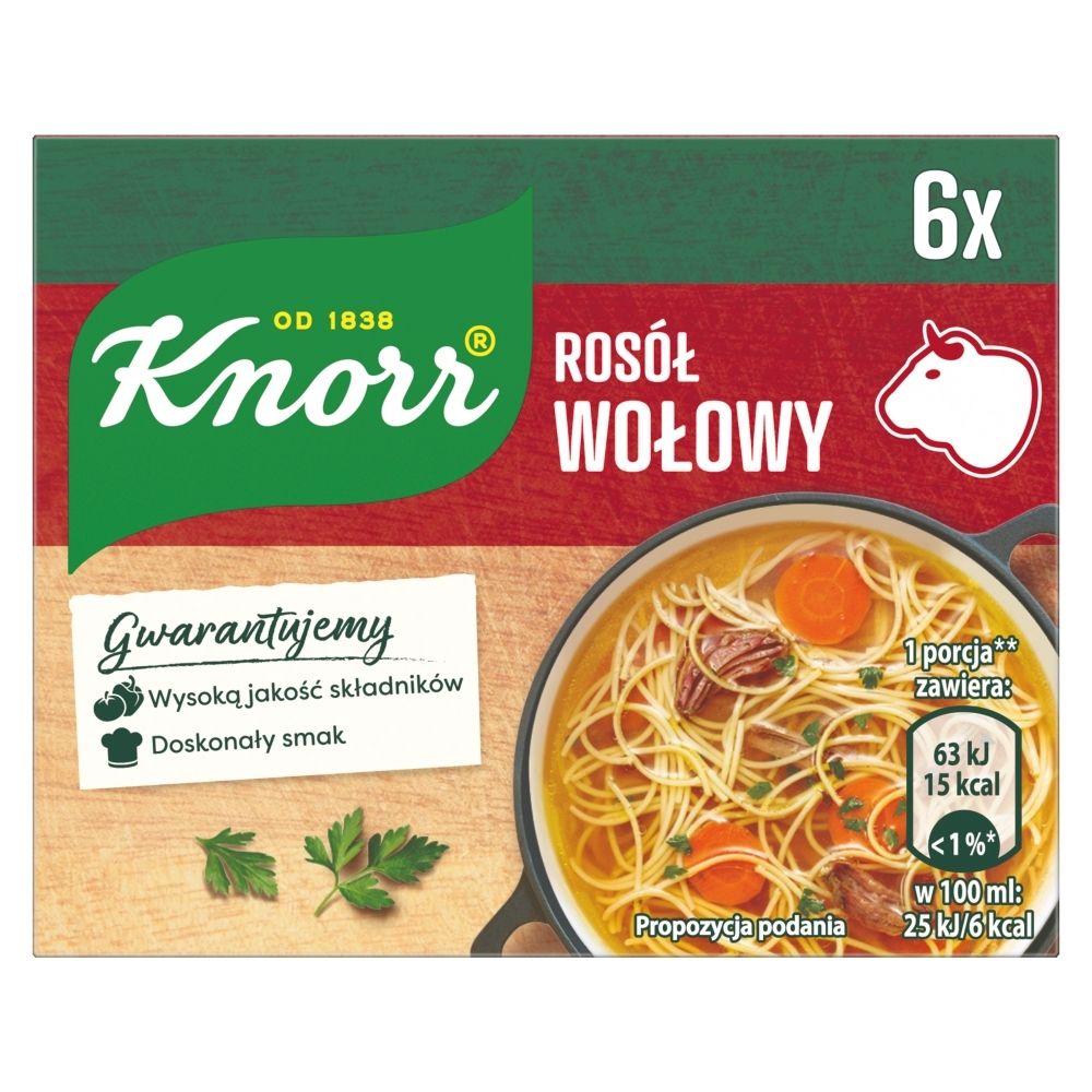 Knorr Rosół wołowy 6 x 10 g