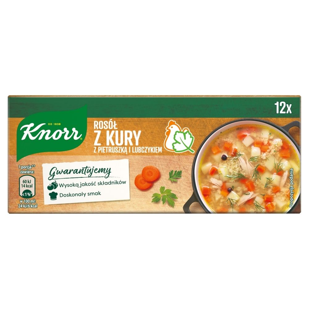 Knorr Rosół z kury z pietruszką i lubczykiem 12 x 10 g