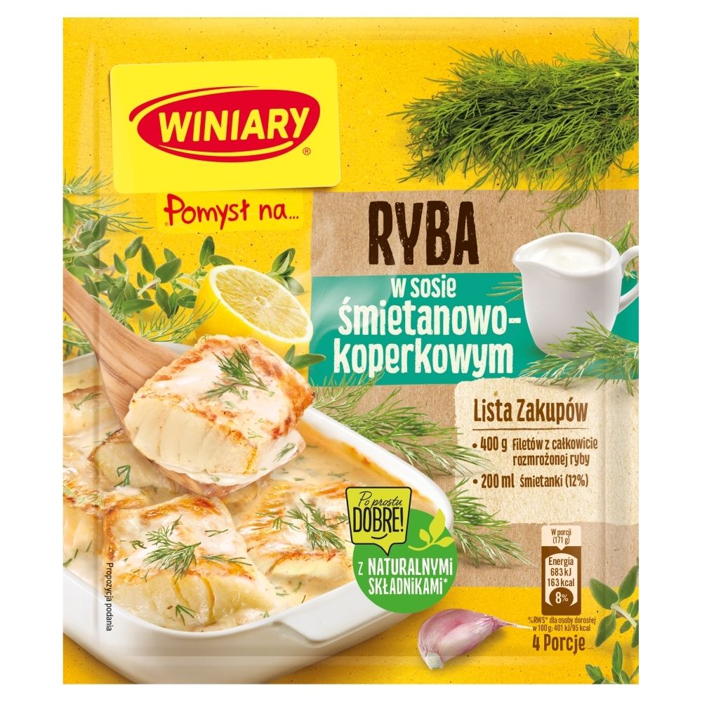 Winiary POMYSŁ NA RYBĘ W SOSIE ŚMIETANOWO-KOPERKOWYM 32G zakupy dla domu i biura 20439642