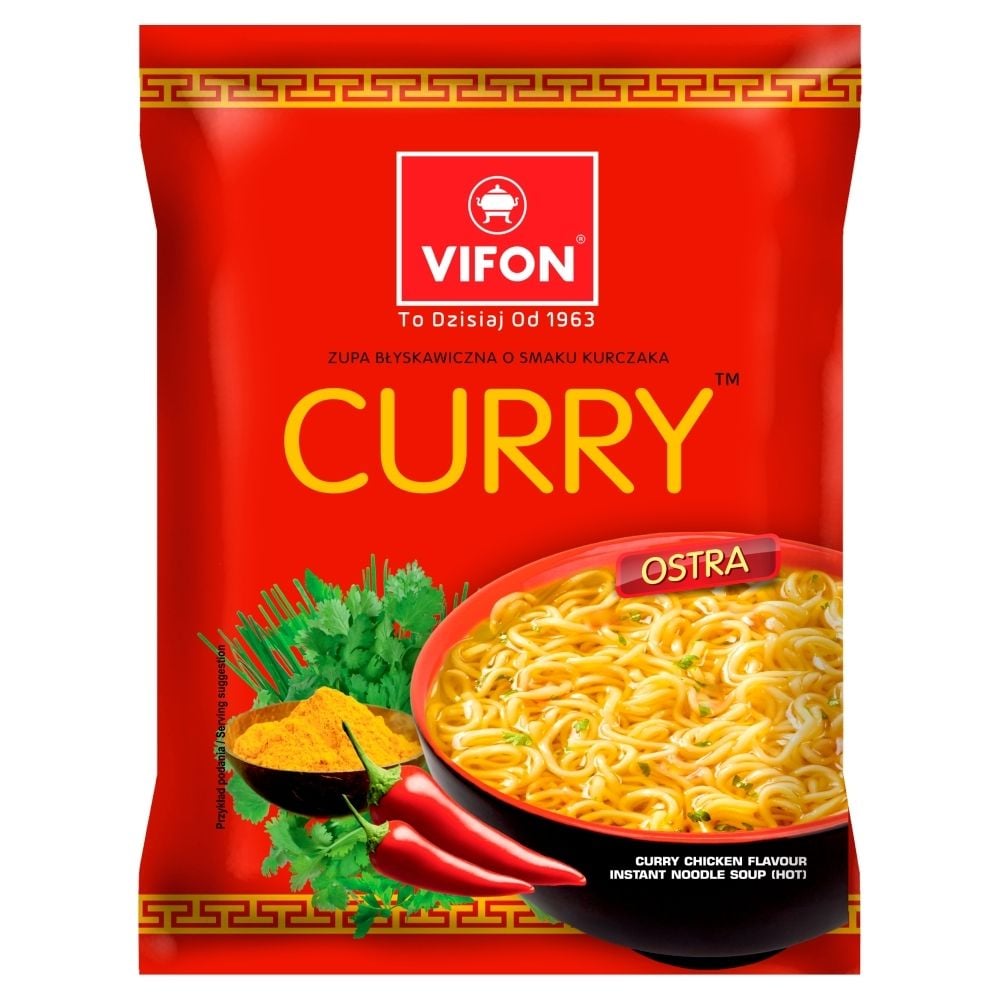 Tan Viet Zupa błyskawiczna Vifon Kurczak Curry o smaku kurczaka ostra 70 g