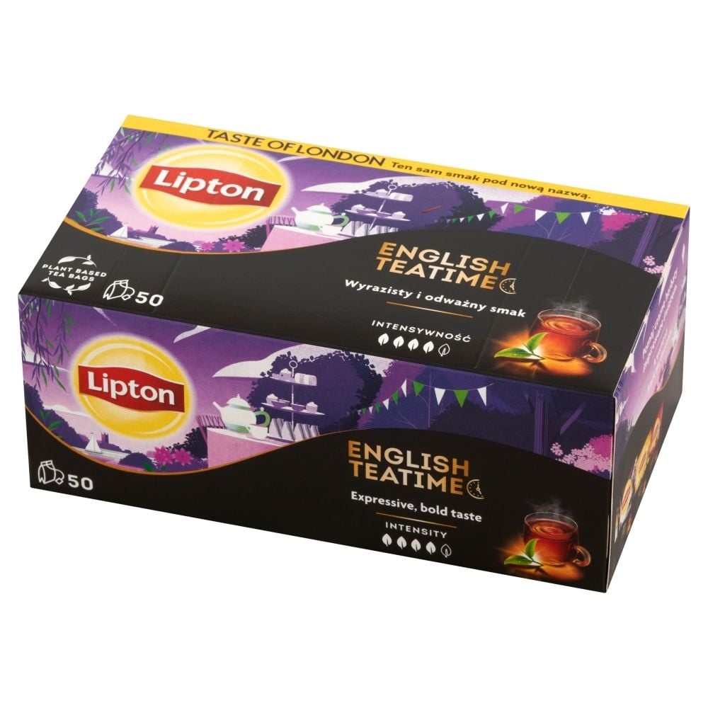 Lipton English Teatime Herbata czarna 100g 50 torebki