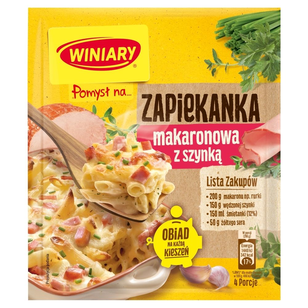 Winiary POMYSŁ NA ZAPIEKANKĘ Z SZYNKĄ 35G zakupy dla domu i biura 20466801