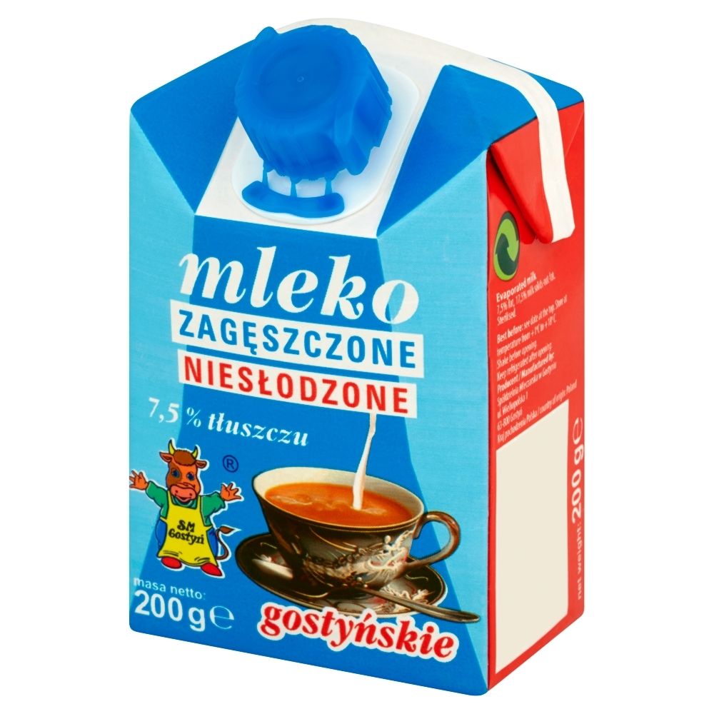 Łaciate Mleko zagęszczone 200ml - niesłodzone 7,5%