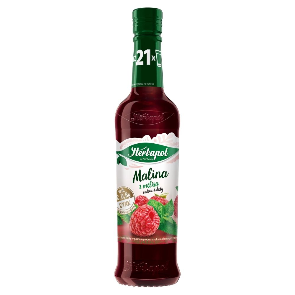 Herbapol Lublin Syrop Owocowa Spiarnia Malina z melis 420ml 7026218