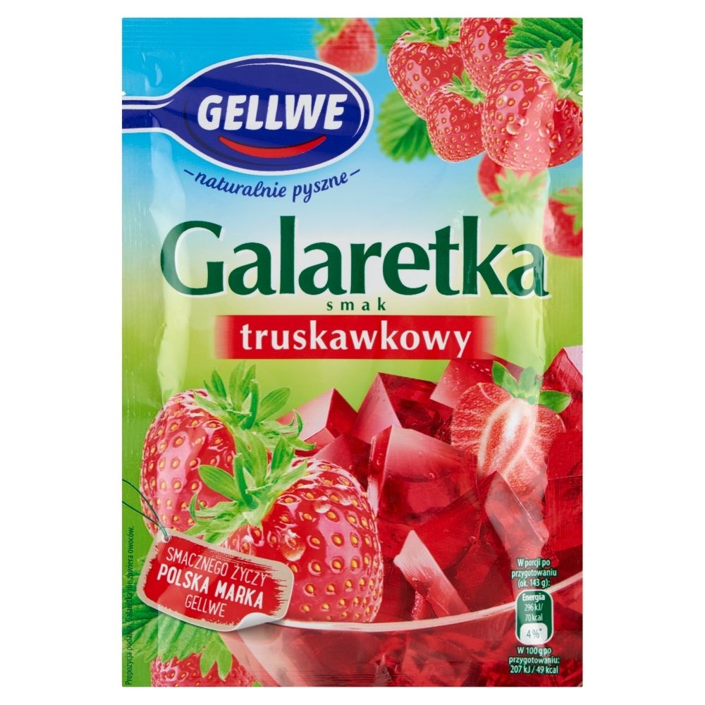 GELLWE GELLWE GALARETKA TRUSKAWKOWA 75G zakupy dla domu i biura 53189650