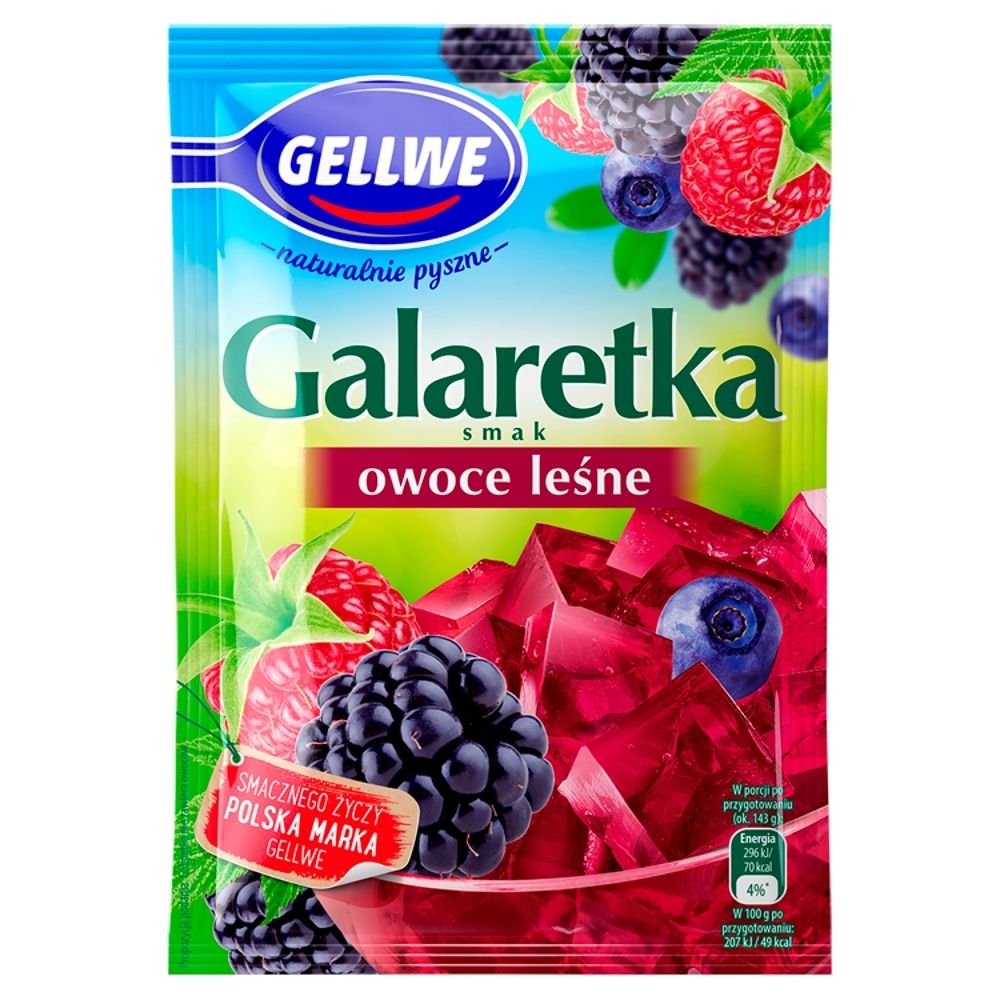 Gellwe Galaretka smak owoce leśne 72 g