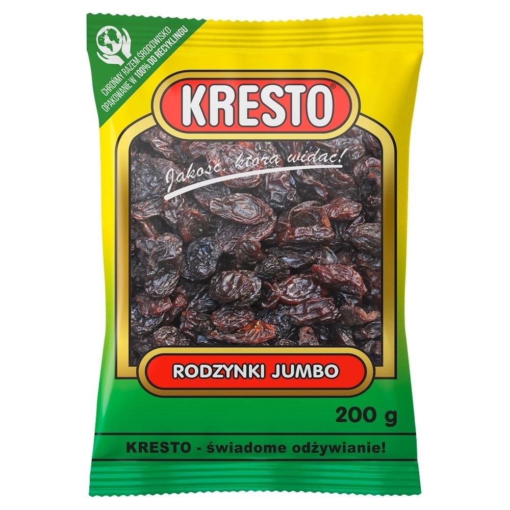 Kresto RODZYNKI JUMBO 200G zakupy dla domu i biura 36062131