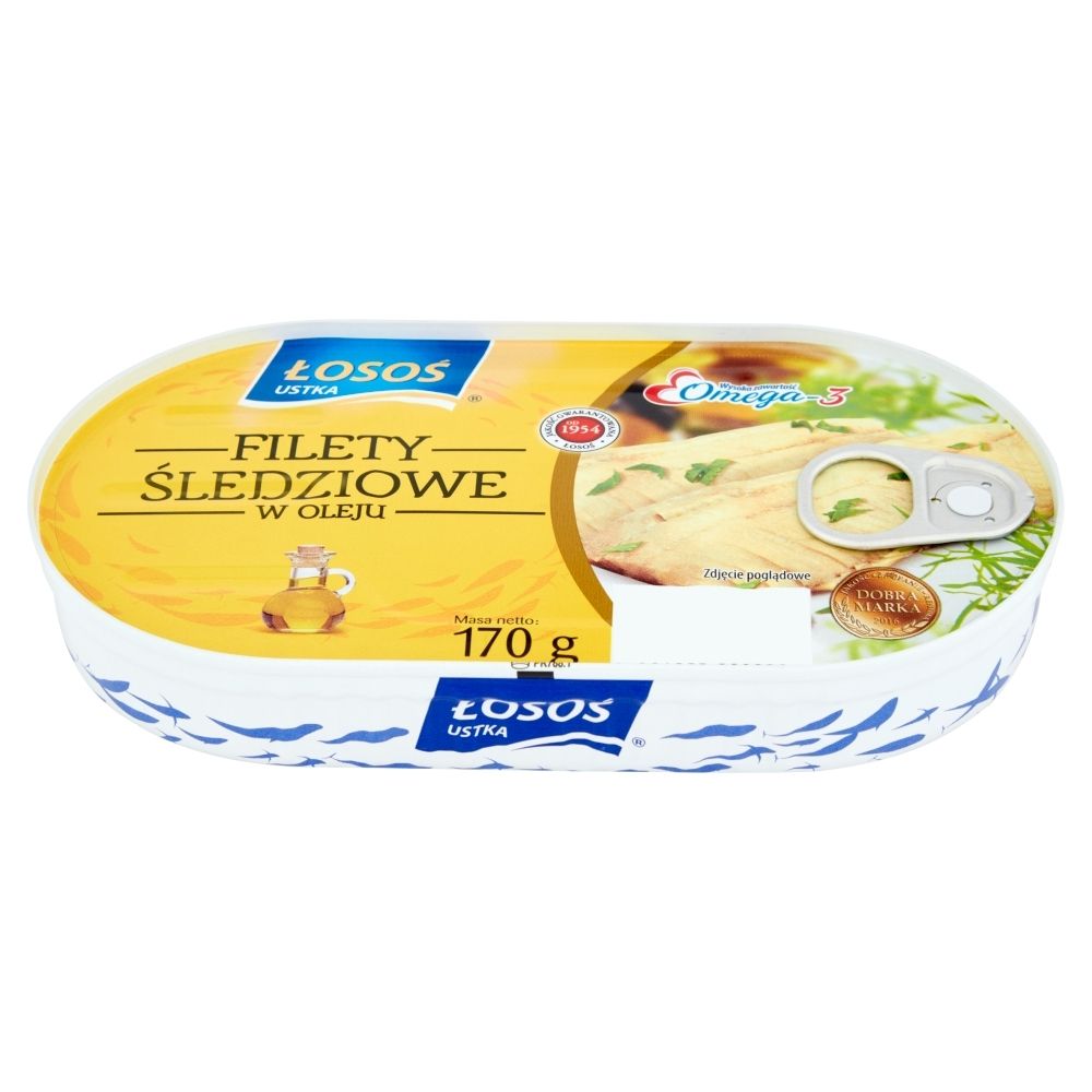 Łosoś Ustka Filety śledziowe w oleju 170 g