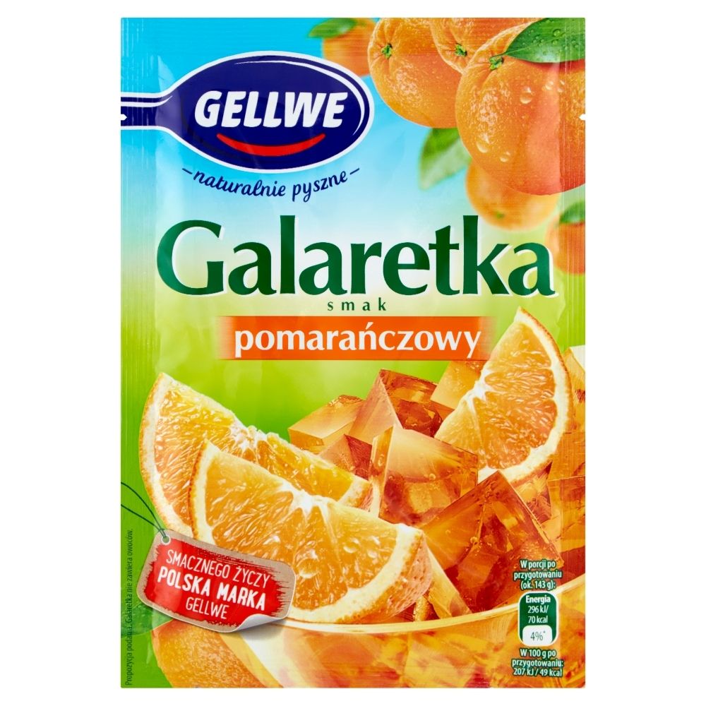GELLWE GELLWE GALARETKA POMARAŃCZOWA 75G zakupy dla domu i biura 53174504