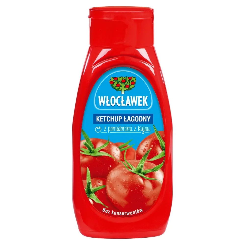 Włocławek KETCHUP ŁAGODNY 480 G wszystko dla domu i biura! 48896617