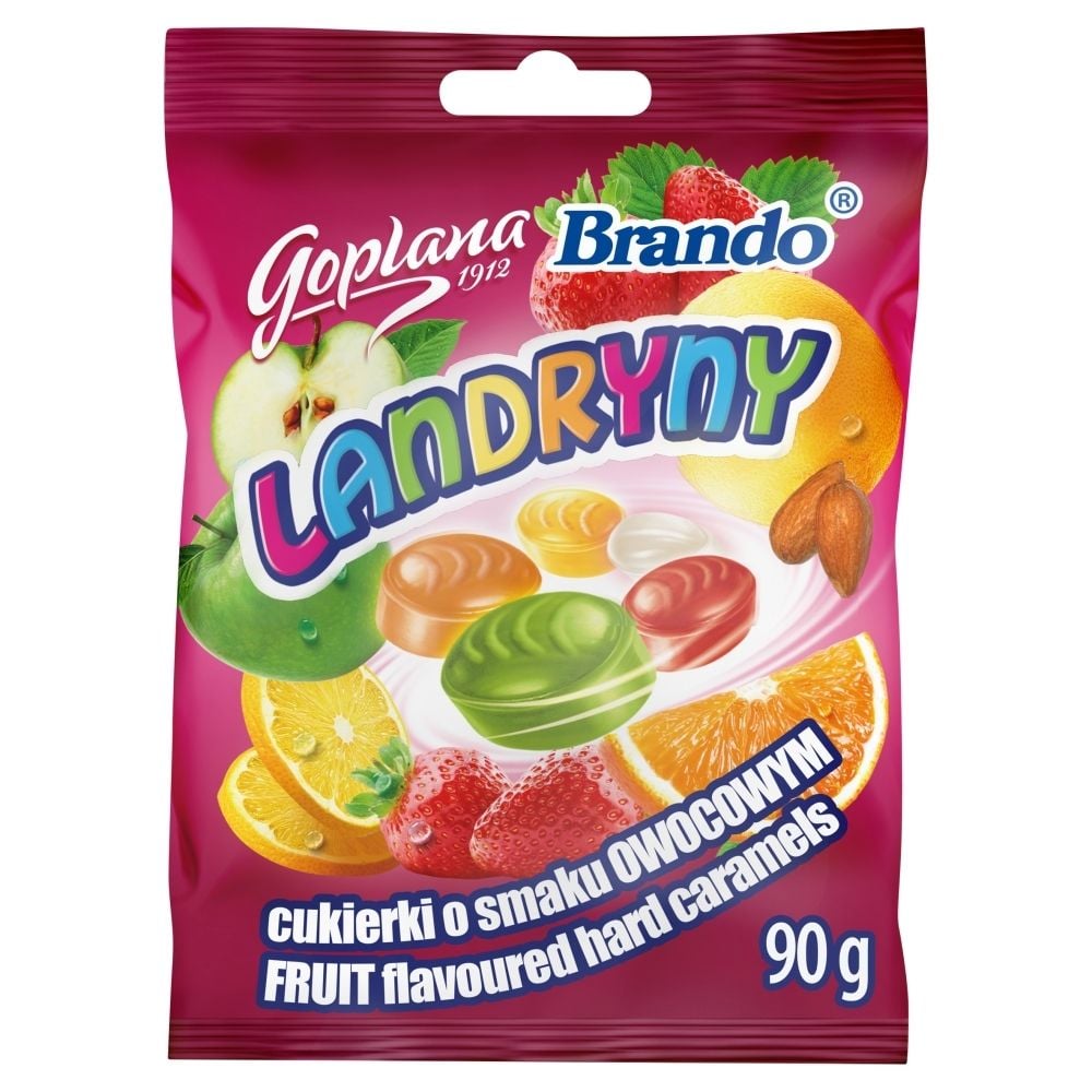 Goplana Cukierki o smaku owocowym Brando Landryny 90 g