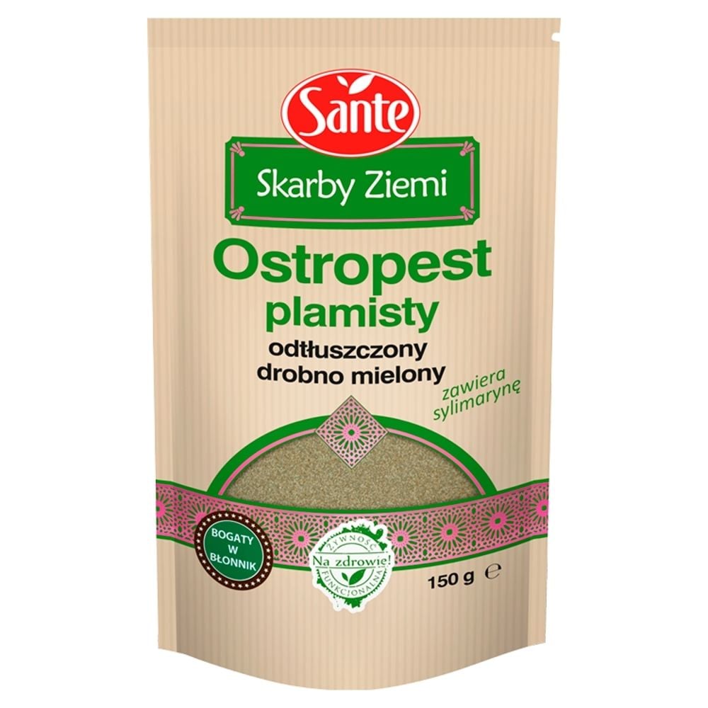 Sante Ostropest plamisty odtłuszczony drobno mielony Skarby Ziemi 150 g