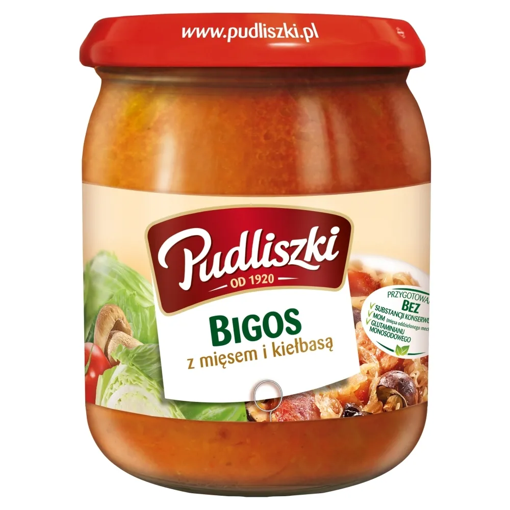 Pudliszki Bigos z mięsem i kiełbasą