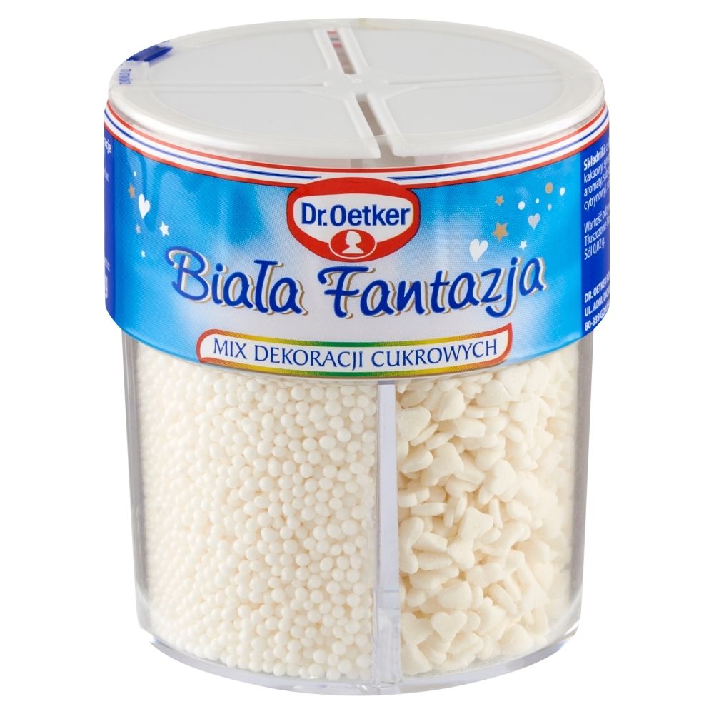 Dr Oetker BIAŁA FANTAZJA MIX DEKORACJI CUKROWYCH 73 G zakupy dla domu i biura! 44723948