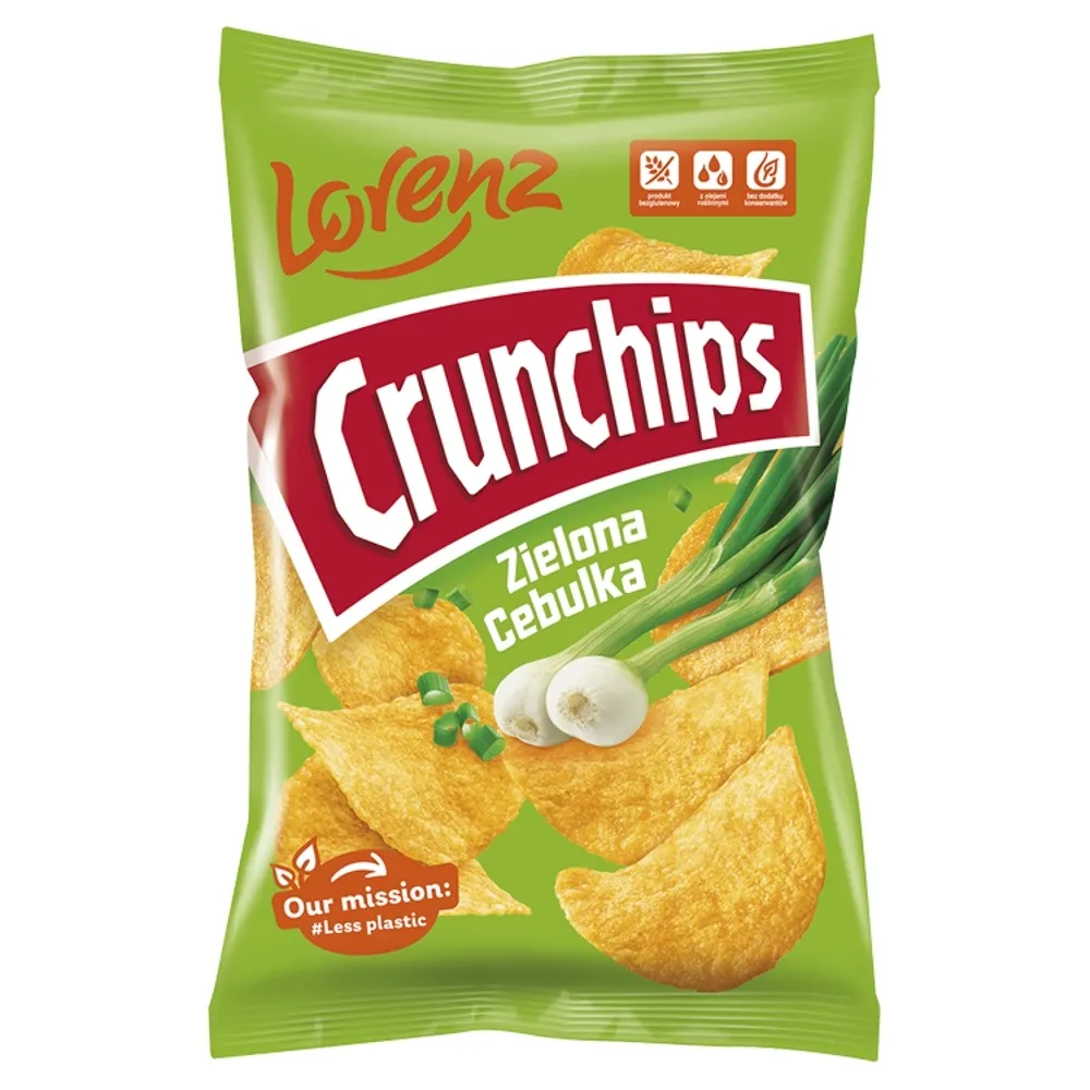 CRUNCHIPS Zielona Cebulka 140g 73692